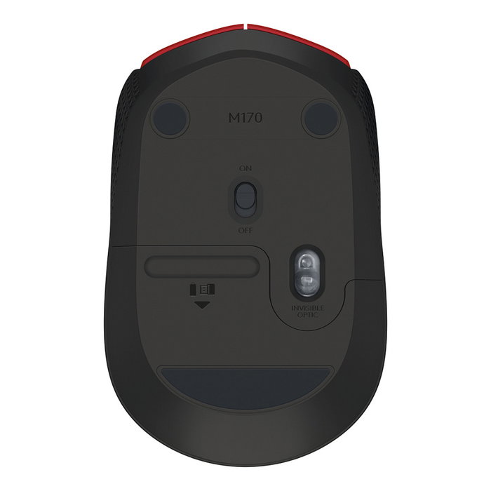 Logitech M171 Ratón Inalámbrico Rojo/Negro