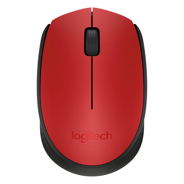 Logitech M171 Ratón Inalámbrico Rojo/Negro