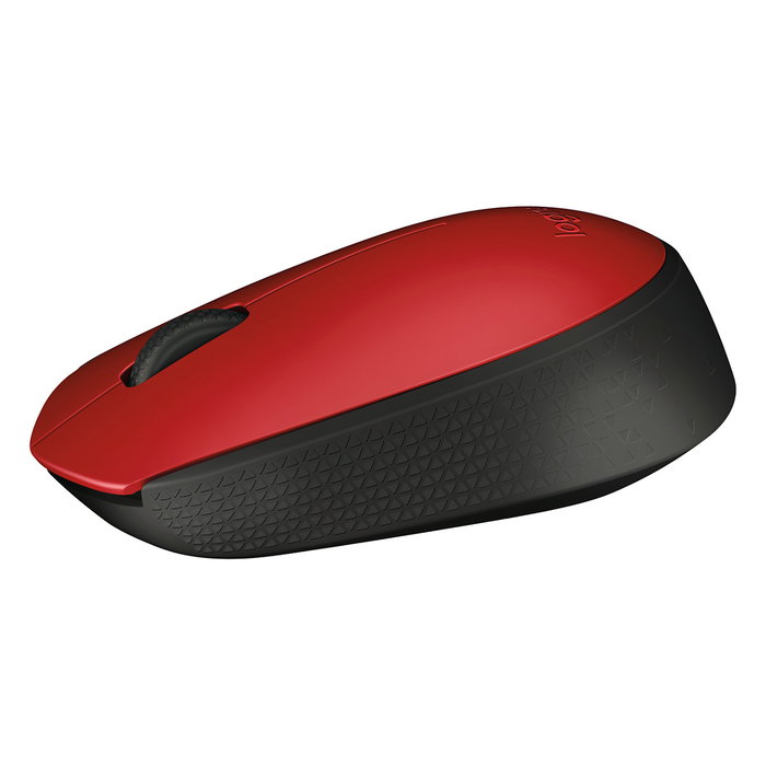 Logitech M171 Ratón Inalámbrico Rojo/Negro