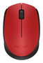 Logitech M171 Ratón Inalámbrico, RF Wireless, Pila Alcalina, Rojo