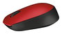 Logitech M171 Ratón Inalámbrico, RF Wireless, Pila Alcalina, Rojo