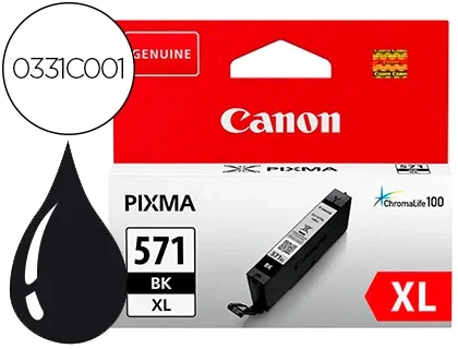 Canon CLI-571BKXL Cartucho de Tinta Negro XL