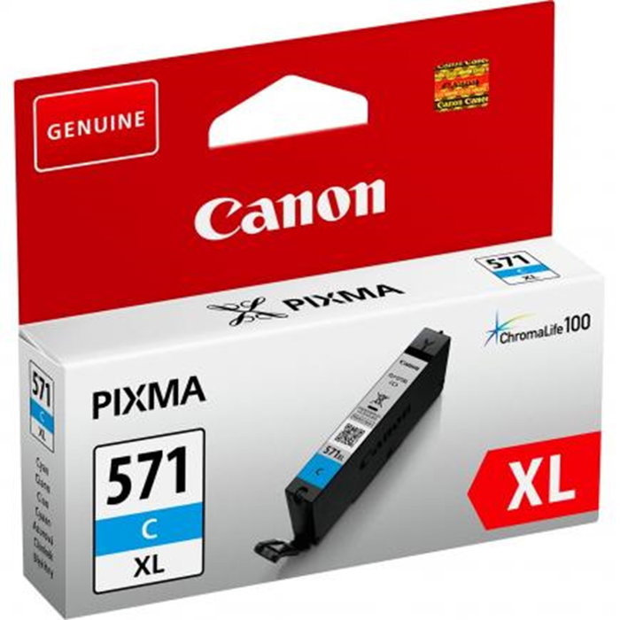 Canon Cartucho de Tinta CLI-571CXL Cian Alto Rendimiento (XL)