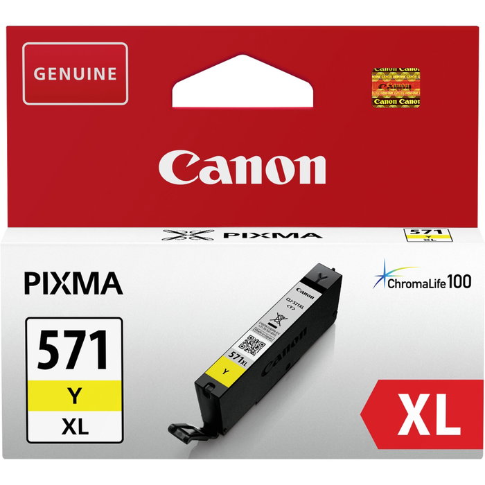 Canon CLI-571YXL Cartucho de Tinta Amarillo Alto Rendimiento (XL)