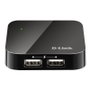 D-Link DUB-H4 Hub USB 2.0 de 4 Puertos con Alimentación Externa