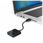 Ewent EW9864 Adaptador HDMI a VGA con Audio, 0,2 m, Negro