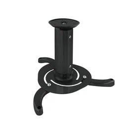 TooQ Soporte de Techo para Proyector PJ1010TN-B - Inclinable y Giratorio, hasta 10kg de Peso, Distancia de Techo 130 o 200 mm, Negro