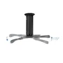 Tooq Soporte Techo Proyector PJ1010TN-B Inclinable Giratorio hasta 10kg Negro