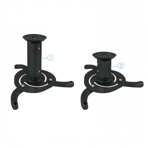 Tooq Soporte Universal de Techo Giratorio 360º para Proyector Negro
