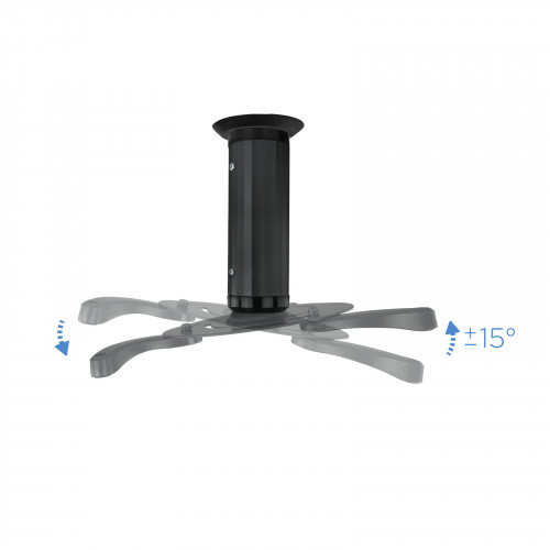 Tooq Soporte Universal de Techo Giratorio 360º para Proyector Negro