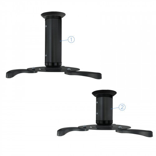 Tooq Soporte Universal de Techo Giratorio 360º para Proyector Negro