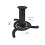 Tooq Soporte Universal de Techo Giratorio 360º para Proyector Negro