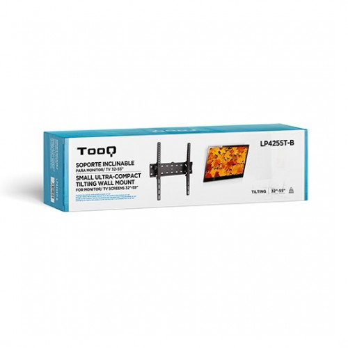 TooQ Soporte de Pared Inclinable para TV y Monitor 32-55 Pulgadas Negro LP4255T-B TooQ Soporte de Pared Inclinable para TV y Monitor 32-55 Pulgadas Negro LP4255T-B