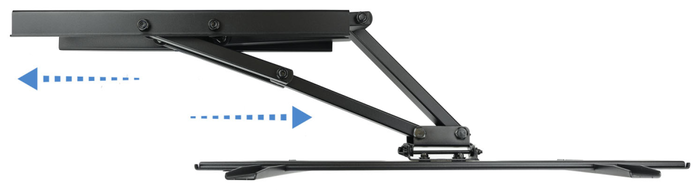 Tooq Soporte de Pared Giratorio e Inclinable LP6270TN-B para TV de 37-70 pulgadas