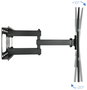 Tooq Soporte de Pared Giratorio e Inclinable LP6270TN-B para TV de 37-70 pulgadas