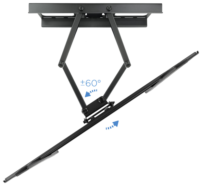 Tooq Soporte de Pared Giratorio e Inclinable LP6270TN-B para TV de 37-70 pulgadas