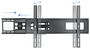 Tooq Soporte de Pared Giratorio e Inclinable LP6270TN-B para TV de 37-70 pulgadas