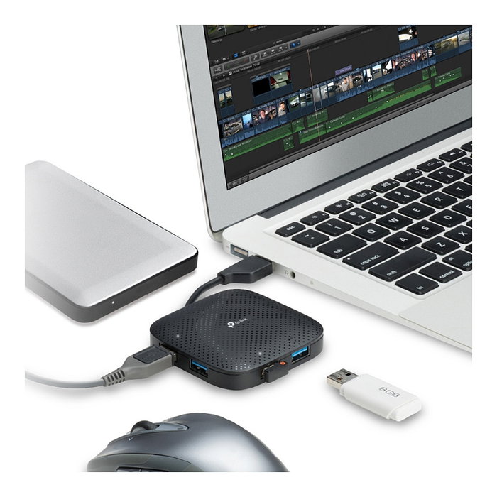 TP-Link UH400 Hub de 4 Puertos USB 3.2 Gen 1 Negro