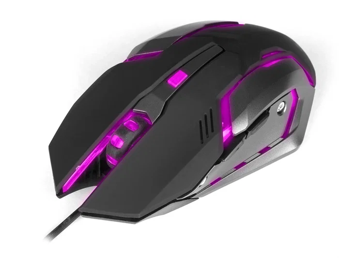 Raton Ngs Gaming Gmx-100 Optico 1000-1200-1800-2400 Dpi 6 Botones Led 7 Colores 2,4 grhz