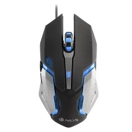Raton Ngs Gaming Gmx-100 Optico 1000-1200-1800-2400 Dpi 6 Botones Led 7 Colores 2,4 grhz