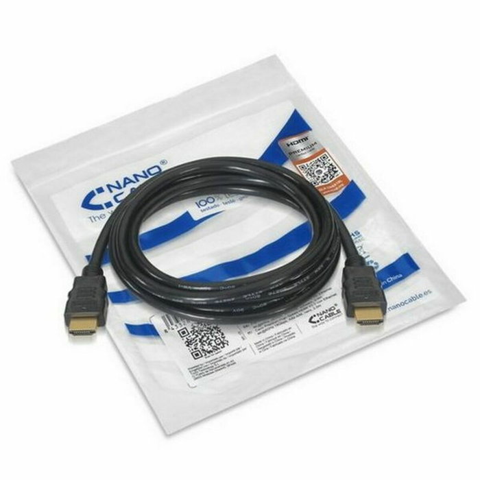 Nanocable Cable HDMI V2.0 Premium 1m Negro Nanocable Cable HDMI V2.0 Premium 1m Negro