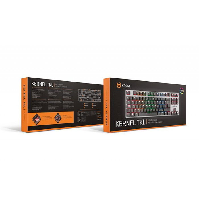 Krom Kernel TKL Teclado Mecánico Gaming RGB Negro Krom Kernel TKL Teclado Mecánico Gaming RGB Negro
