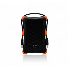 Silicon Power Armor A30 Disco Duro Externo 1 TB HDD 2.5" USB 3.2 Gen 1 - Resistente a Golpes, Negro