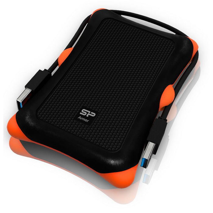Silicon Power Disco Duro Externo Armor A30 2TB USB 3.1 Antigolpes Militar (SP020TBPHDA30S3K) - Negro