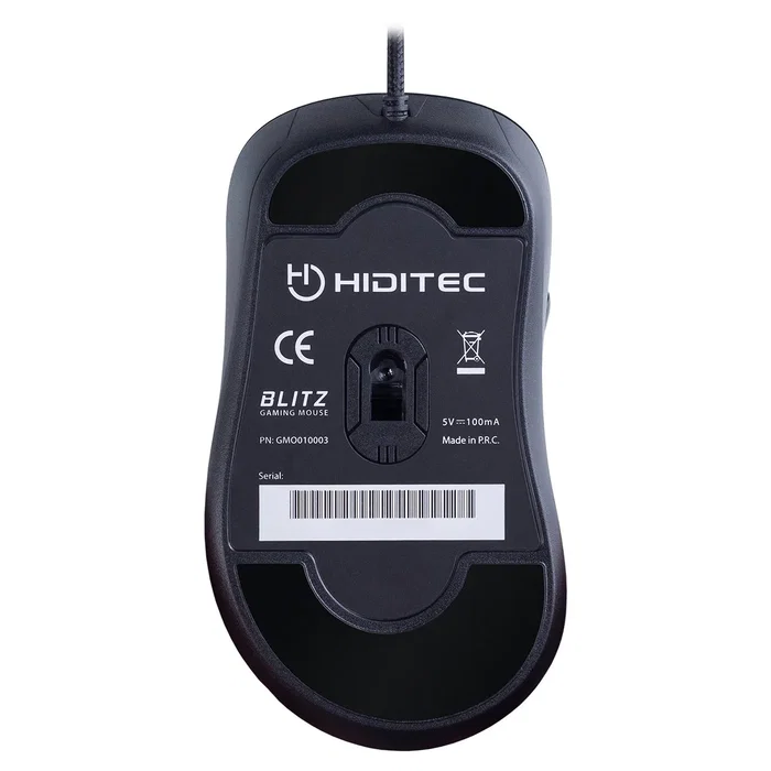 Hiditec Ratón Gaming Blitz para Mano Derecha, 3500 DPI, 7 Botones Programables, Sensor IR LED, Ergonómico, Negro, Cable USB Hiditec Ratón Gaming Blitz para Mano Derecha, 3500 DPI, 7 Botones Programables, Sensor IR LED, Ergonómico, Negro, Cable USB
