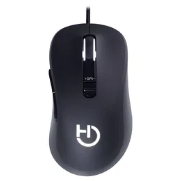 Hiditec Ratón Gaming Blitz para Mano Derecha, 3500 DPI, 7 Botones Programables, Sensor IR LED, Ergonómico, Negro, Cable USB