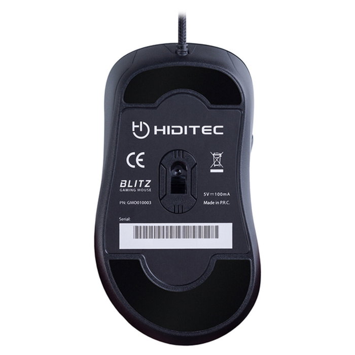 Hiditec Blitz Ratón Gaming 3500 DPI Negro