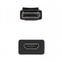 Nanocable Conversor DisplayPort Macho a HDMI Hembra 15 cm Negro