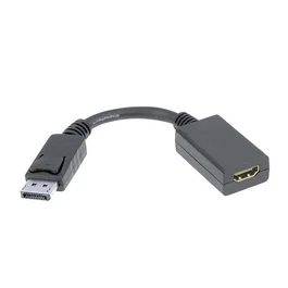 Nanocable Conversor DisplayPort a HDMI Pasivo - 15 cm - Negro
