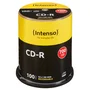 Intenso CD-R 700MB/80min - Disco Óptico 120mm para Grabación 52x - Paquete de 100 Unidades en Cakebox