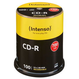 CD-R INTENSO 1001126 52x 700 MB (100 uds)