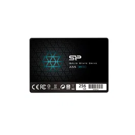 Silicon Power SSD SP A55 256 GB 2.5" SATA III 7mm, Disco Duro Sólido con Tecnología 3D TLC para Portátil, Velocidad Lectura 550 MB/s