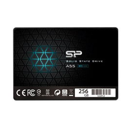 Silicon Power SP Ace A55 SSD 256GB - Disco duro interno sólido 2.5" SATA III, velocidad lectura hasta 550MB/s, escritura 450MB/s, 7mm (SP256GBSS3A55S25)
