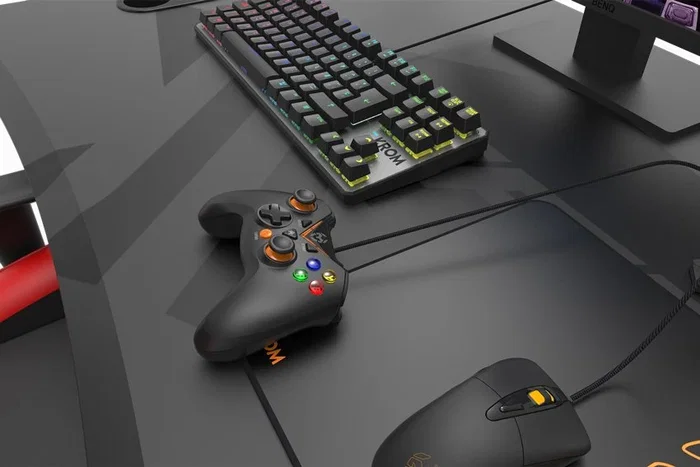 Krom Gamepad Key NXKROMKEY Negro USB para PC, Android y PS3