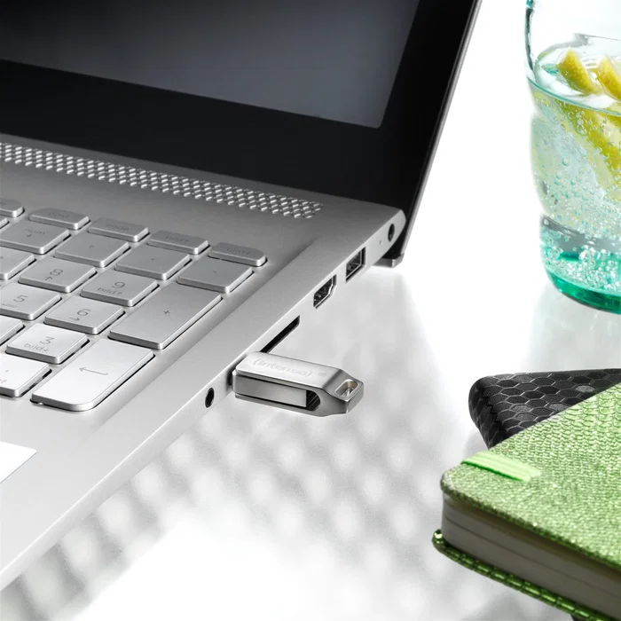 Intenso 3536480 Memoria USB 3.0 + USB Tipo C 32GB Metal Lectura 70MB/s Escritura 70MB/s