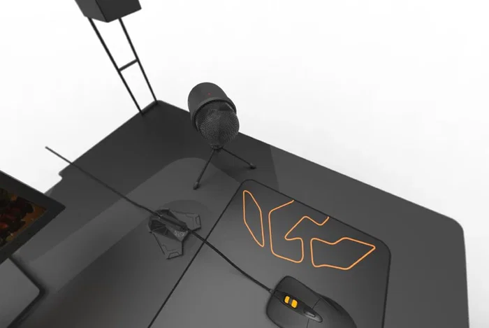 Krom Micrófono de PC Profesional Kimu Pro Negro - Micrófono Condensador USB para Streaming, Podcasts, Móviles y PC, con Tripode Extensible, Botón de Silencio y Unidireccional