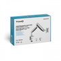 Tooq DB3032TNR-S Soporte de Monitor de 13 a 32 Pulgadas con Pistón de Gas, Plata