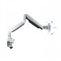 Tooq DB3032TNR-S Soporte de Monitor de 13 a 32 Pulgadas con Pistón de Gas, Plata