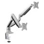 Tooq Soporte de Mesa para 2 Monitores 13''-32'' Plata con Pistón de Gas