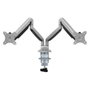 Tooq Soporte de Mesa para 2 Monitores 13''-32'' Plata con Pistón de Gas