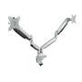 Tooq Soporte de Mesa para 2 Monitores 13''-32'' Plata con Pistón de Gas