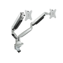 Tooq Soporte de Mesa para 2 Monitores 13''-32'' Plata con Pistón de Gas
