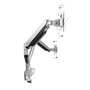 Tooq Soporte de Mesa para 2 Monitores 13''-32'' Plata con Pistón de Gas