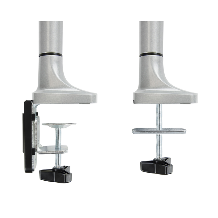 Tooq Soporte de Mesa para 2 Monitores 13''-32'' Plata con Pistón de Gas