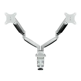 Tooq Soporte de Mesa para 2 Monitores 13''-32'' Plata con Pistón de Gas