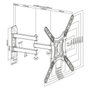 Tooq LP6055TN-B Soporte Giratorio e Inclinable para TV/Monitor 23-55 pulgadas